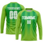 Jersey Neon Custom Uniform Grün Grün Fußball Weiß-Kelly Sublimation Jersey Neon Custom Uniform Grün Grün Fußball Weiß-Kelly Sublimation
