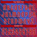 Benutzerdefinierte Fußball Rot-Weiß Sublimation Uniform Trikot Royal Benutzerdefinierte Fußball Rot-Weiß Sublimation Uniform Trikot Royal