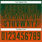 Benutzerdefinierte Fußball Sublimation Uniform Orange Jersey Grün Benutzerdefinierte Fußball Sublimation Uniform Orange Jersey Grün