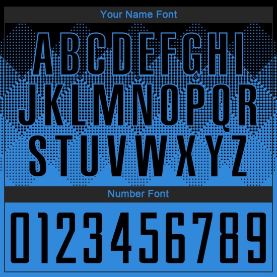 Benutzerdefinierte Sublimation Schwarz Fußball Pulver Jersey Uniform Blau Benutzerdefinierte Sublimation Schwarz Fußball Pulver Jersey Uniform Blau