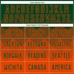 Benutzerdefinierte Fußball Sublimation Uniform Orange Jersey Grün Benutzerdefinierte Fußball Sublimation Uniform Orange Jersey Grün