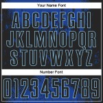 Schwarzes, schwarz-königliches Fußballtrikot mit individueller Sublimations-Uniform Schwarzes, schwarz-königliches Fußballtrikot mit individueller Sublimations-Uniform