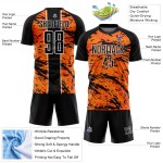 Orange Custom Jersey Sublimation Uniform Abstrakt Schwarz-Weiß Bay Fluid Soccer Orange Custom Jersey Sublimation Uniform Abstrakt Schwarz-Weiß Bay Fluid Soccer