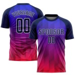 Jersey Navy-Hot Pink Fußball Custom Royal Uniform Sublimation Jersey Navy-Hot Pink Fußball Custom Royal Uniform Sublimation