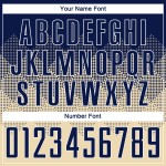 Cremefarbenes Trikot Sublimation Marineblau-Weiß Uniform Fußball Custom Cremefarbenes Trikot Sublimation Marineblau-Weiß Uniform Fußball Custom