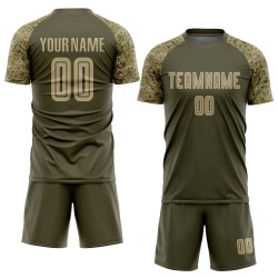 Sublimation Gold-Camo Vegas zum Service Uniform Olive Jersey Fußball benutzerdefinierte Salut Sublimation Gold-Camo Vegas zum Service Uniform Olive Jersey Fußball benutzerdefinierte Salut
