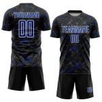 Royal-White Uniform Sublimation Jersey Custom Soccer Schwarz Royal-White Uniform Sublimation Jersey Custom Soccer Schwarz