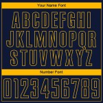 Fußballtrikot Gelb Benutzerdefinierte Sublimation Uniform Navy Fußballtrikot Gelb Benutzerdefinierte Sublimation Uniform Navy