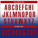 Jersey Langarm Fade Uniform Rot-Royal Custom Weiß Sublimation Fußball Mode Jersey Langarm Fade Uniform Rot-Royal Custom Weiß Sublimation Fußball Mode