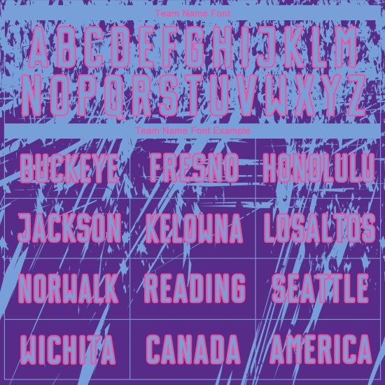 Lila Blau-Rosa Sublimation Jersey Uniform Custom Fußball Licht Lila Blau-Rosa Sublimation Jersey Uniform Custom Fußball Licht