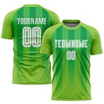 Jersey Neon Custom Uniform Grün Grün Fußball Weiß-Kelly Sublimation Jersey Neon Custom Uniform Grün Grün Fußball Weiß-Kelly Sublimation