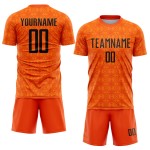 Jersey Orange Black-Bay Custom Shapes Fußball Geometrische Sublimation Uniform Orange Jersey Orange Black-Bay Custom Shapes Fußball Geometrische Sublimation Uniform Orange