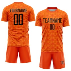Jersey Orange Black-Bay Custom Shapes Fußball Geometrische Sublimation Uniform Orange Jersey Orange Black-Bay Custom Shapes Fußball Geometrische Sublimation Uniform Orange