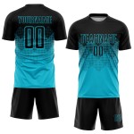 Lakes Jersey Blau Uniform Sublimation Fußball Custom Schwarz Lakes Jersey Blau Uniform Sublimation Fußball Custom Schwarz