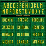 Fußballuniform Gold Grün Trikot Kelly Sublimation Custom Fußballuniform Gold Grün Trikot Kelly Sublimation Custom