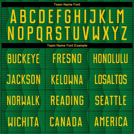 Fußballuniform Gold Grün Trikot Kelly Sublimation Custom Fußballuniform Gold Grün Trikot Kelly Sublimation Custom