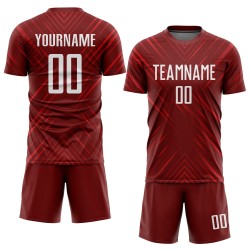 Uniform Weiß Trikot Benutzerdefinierte Rot Sublimation Fußball Uniform Weiß Trikot Benutzerdefinierte Rot Sublimation Fußball