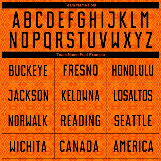 Jersey Orange Black-Bay Custom Shapes Fußball Geometrische Sublimation Uniform Orange Jersey Orange Black-Bay Custom Shapes Fußball Geometrische Sublimation Uniform Orange