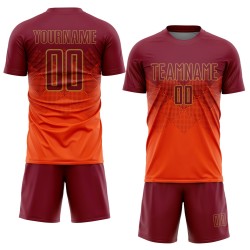 Uniform Gold Sublimation Jersey Fußball Orange Custom Crimson-Old Uniform Gold Sublimation Jersey Fußball Orange Custom Crimson-Old