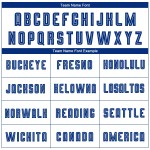 Sublimations-Weiß-Fußballtrikot, benutzerdefinierte Royal-Uniform Sublimations-Weiß-Fußballtrikot, benutzerdefinierte Royal-Uniform