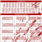 Trikot Rot Fußball Uniform Sublimation Weiß Custom Trikot Rot Fußball Uniform Sublimation Weiß Custom