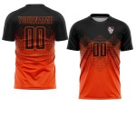 Spencer Soccer Orange Schwarz Jersey Square Custom Club Sublimation Gradient Uniform Form Spencer Soccer Orange Schwarz Jersey Square Custom Club Sublimation Gradient Uniform Form