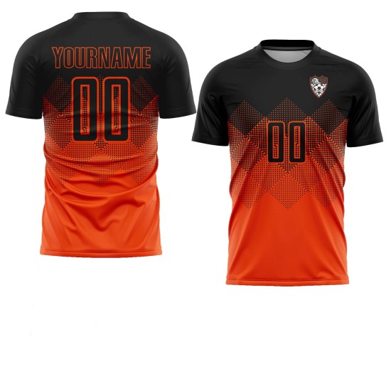 Spencer Soccer Orange Schwarz Jersey Square Custom Club Sublimation Gradient Uniform Form Spencer Soccer Orange Schwarz Jersey Square Custom Club Sublimation Gradient Uniform Form