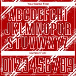 Benutzerdefinierte weiße Fußball-rote Trikotuniform Sublimation Benutzerdefinierte weiße Fußball-rote Trikotuniform Sublimation