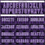 Uniform Jersey Lila Fußball Formen Benutzerdefinierte Geometrische Schwarz-Weiß Sublimation Uniform Jersey Lila Fußball Formen Benutzerdefinierte Geometrische Schwarz-Weiß Sublimation