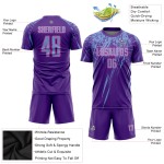 Lila Blau-Rosa Sublimation Jersey Uniform Custom Fußball Licht Lila Blau-Rosa Sublimation Jersey Uniform Custom Fußball Licht