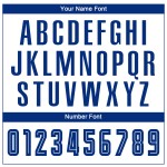 Sublimations-Weiß-Fußballtrikot, benutzerdefinierte Royal-Uniform Sublimations-Weiß-Fußballtrikot, benutzerdefinierte Royal-Uniform