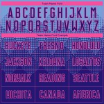 Benutzerdefinierte dunkle Uniform Lila-Rosa Hellblau Fußball Sublimation Jersey Benutzerdefinierte dunkle Uniform Lila-Rosa Hellblau Fußball Sublimation Jersey