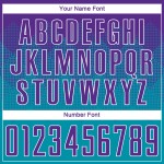 Uniform Lila-Weiß Custom Jersey Sublimation Teal Fußball Uniform Lila-Weiß Custom Jersey Sublimation Teal Fußball