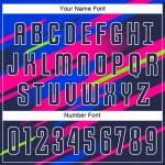 Fußball Figur Trikot Sublimation Custom Royal-Pink Uniform Navy Fußball Figur Trikot Sublimation Custom Royal-Pink Uniform Navy