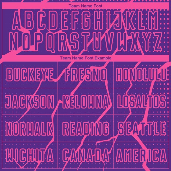 Benutzerdefinierte Lila Sublimation Rosa Uniform Lightning Fußballtrikot Benutzerdefinierte Lila Sublimation Rosa Uniform Lightning Fußballtrikot