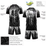 Uniform Trikot Schwarz Fußball Sublimation Weiß Custom Uniform Trikot Schwarz Fußball Sublimation Weiß Custom