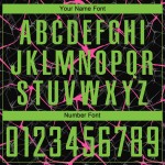 Fußball Sublimation Uniform Schwarz Grün-Pink Custom Jersey Neon Fußball Sublimation Uniform Schwarz Grün-Pink Custom Jersey Neon