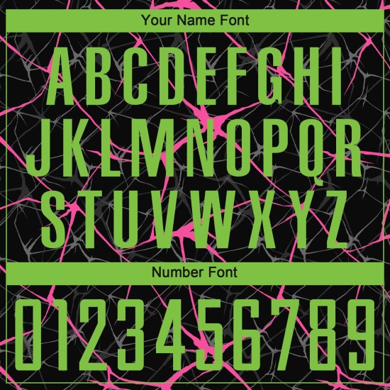 Fußball Sublimation Uniform Schwarz Grün-Pink Custom Jersey Neon Fußball Sublimation Uniform Schwarz Grün-Pink Custom Jersey Neon