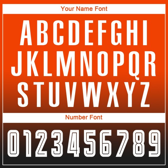 Uniform Sublimation Mode Lange Fußball Orange Weiß-Schwarz Custom Sleeve Jersey Verblassen Uniform Sublimation Mode Lange Fußball Orange Weiß-Schwarz Custom Sleeve Jersey Verblassen