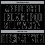 Schwarz Fashion Fade Sublimation Uniform Nadelstreifen Custom Jersey Grau Fußball Schwarz Fashion Fade Sublimation Uniform Nadelstreifen Custom Jersey Grau Fußball