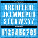 Home Weiß Blau Sublimation Uniform Fußball Jersey Licht Custom Home Weiß Blau Sublimation Uniform Fußball Jersey Licht Custom