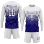 Dunkelweißes Uniformtrikot Lila Fußball Sublimation Custom Dunkelweißes Uniformtrikot Lila Fußball Sublimation Custom