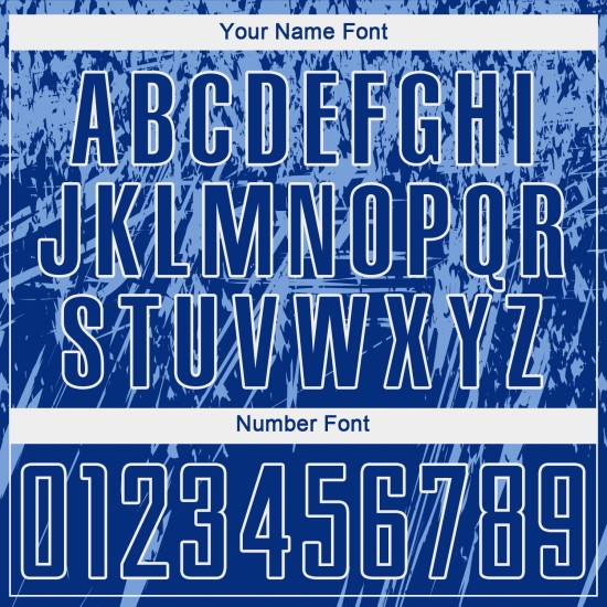 Sublimationstrikot Custom Uniform Hellkönigsblau-Weiß Sublimationstrikot Custom Uniform Hellkönigsblau-Weiß