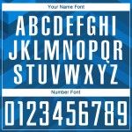 Fußball Custom Blau Jersey Weiß-Schwarz Licht Uniform Sublimation Fußball Custom Blau Jersey Weiß-Schwarz Licht Uniform Sublimation