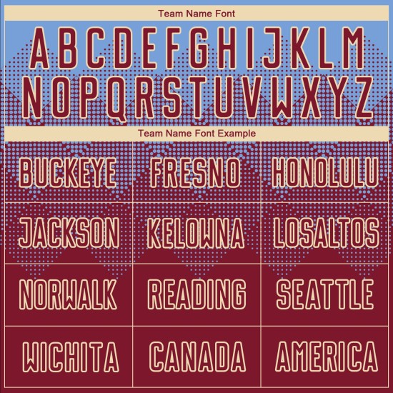 Trikot Sublimation Light Uniform Crimson-Creme Custom Soccer Blau Trikot Sublimation Light Uniform Crimson-Creme Custom Soccer Blau