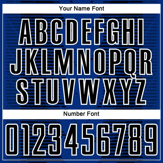 Benutzerdefinierte Blau US Navy Schwarz-Weiß Sublimation Jersey Linien Fußballuniform Benutzerdefinierte Blau US Navy Schwarz-Weiß Sublimation Jersey Linien Fußballuniform