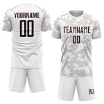 Jersey Sublimation Braun Fußball Uniform Weiß Custom Jersey Sublimation Braun Fußball Uniform Weiß Custom