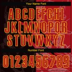 Benutzerdefinierte Graffiti Jersey Rot-Gold Uniform Muster Scratch Fußball Sublimation Benutzerdefinierte Graffiti Jersey Rot-Gold Uniform Muster Scratch Fußball Sublimation