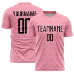 Fußballuniform Rosa Trikot Formen Rosa Mittel Geometrisch Schwarzlicht Sublimation Custom Fußballuniform Rosa Trikot Formen Rosa Mittel Geometrisch Schwarzlicht Sublimation Custom