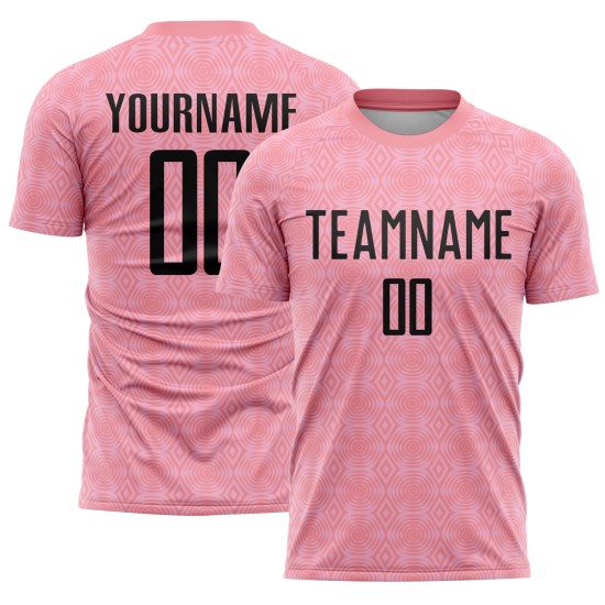 Fußballuniform Rosa Trikot Formen Rosa Mittel Geometrisch Schwarzlicht Sublimation Custom Fußballuniform Rosa Trikot Formen Rosa Mittel Geometrisch Schwarzlicht Sublimation Custom